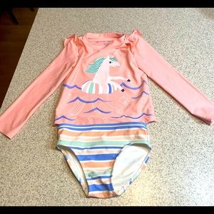 3T girl’s Carter’s bathing suit. Worn once. Smoke/pet free home.